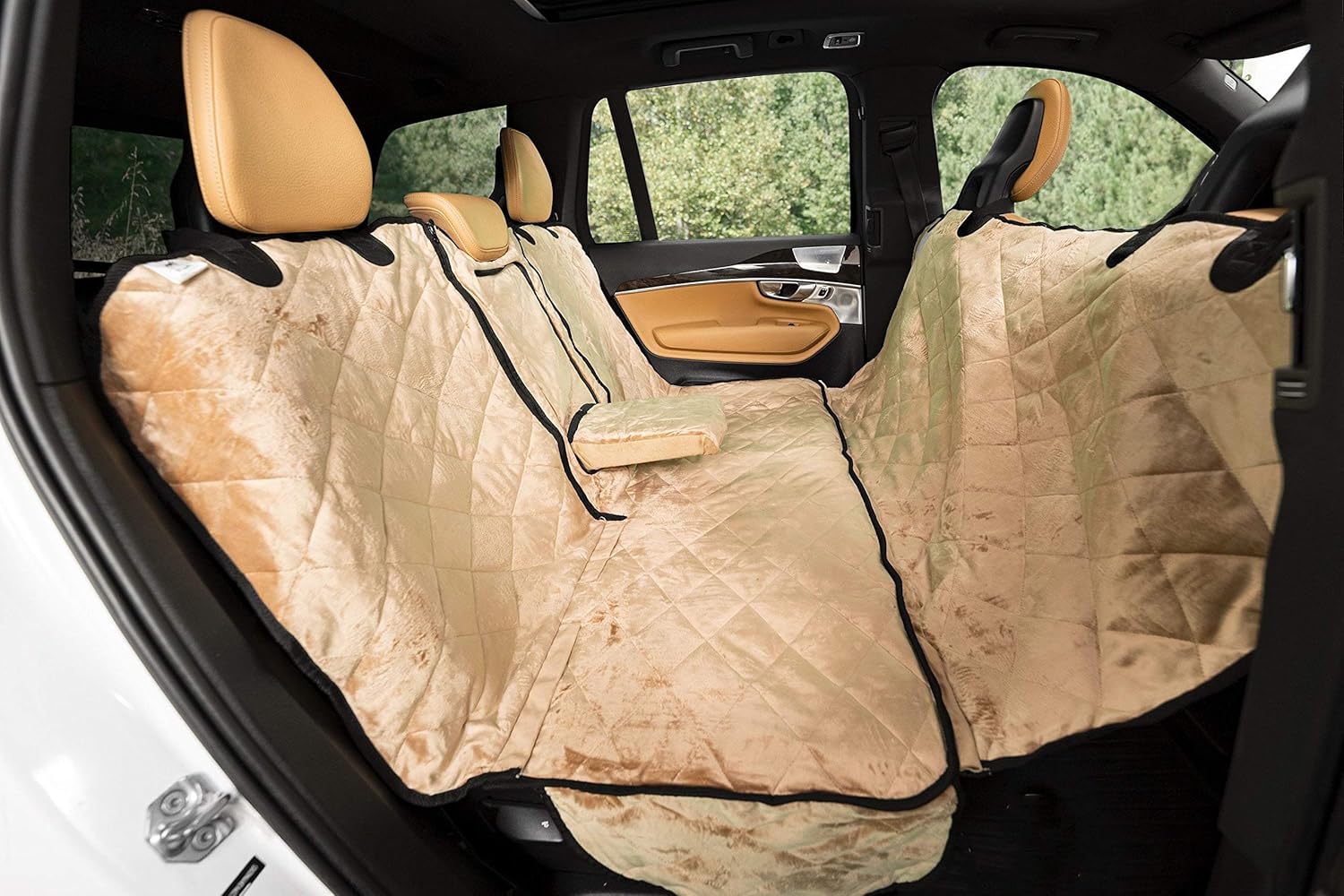 X-Large Charcoal Velvet Convertible Rear Seat Cover P27368