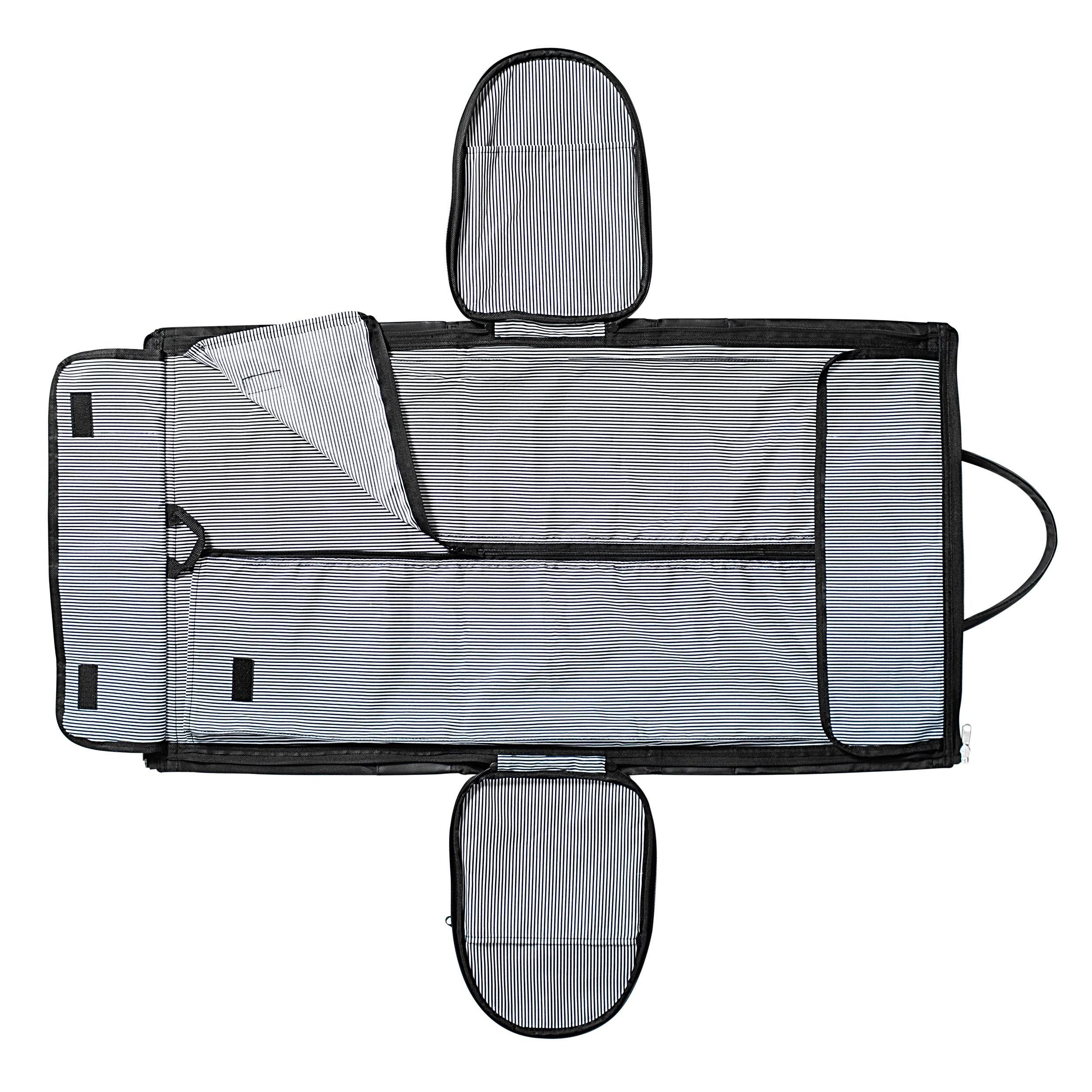 Black Microfiber Convertible Garment Bag M127074
