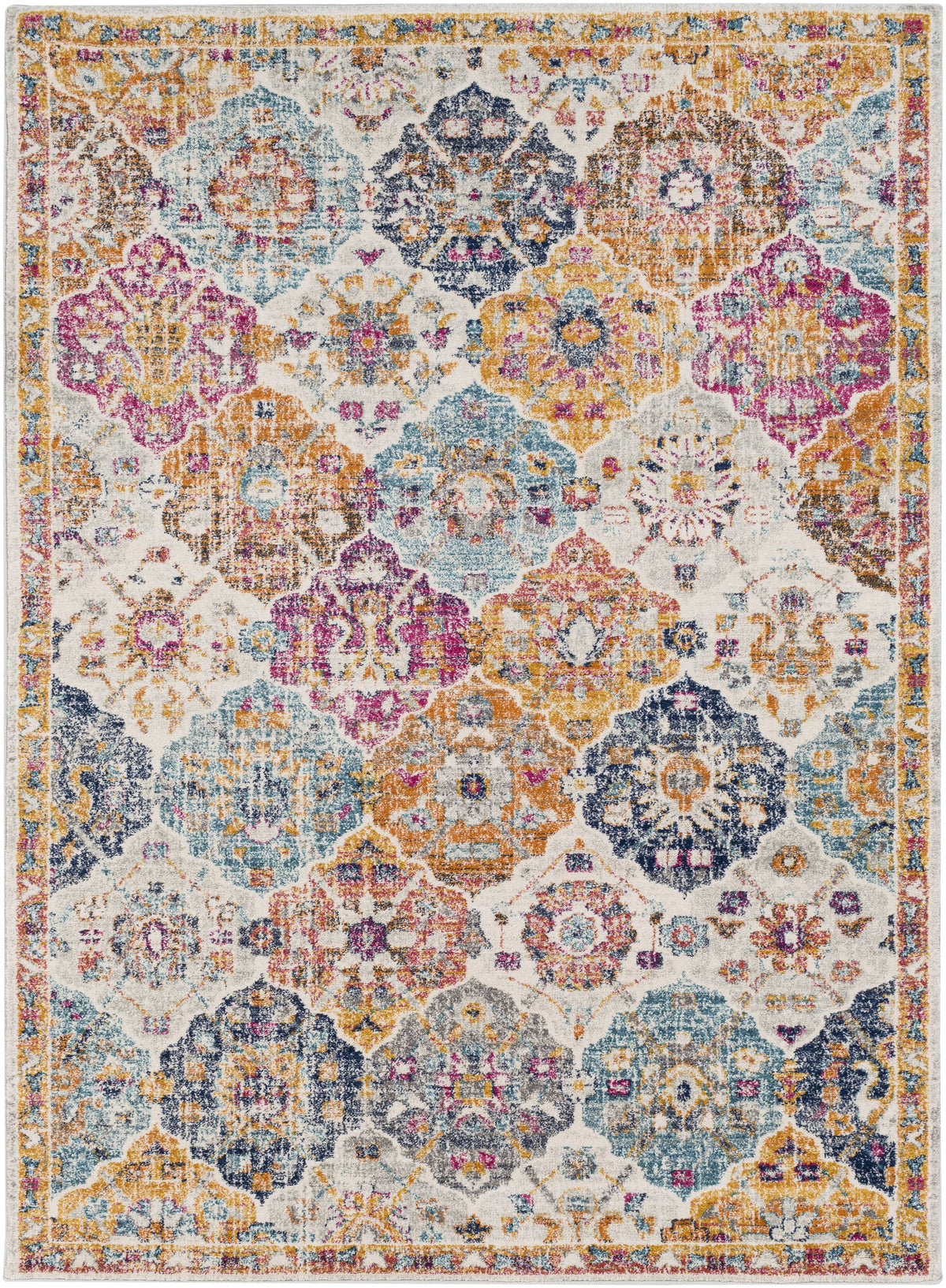 Rectangle Traditional Polypropylene Rug Y672