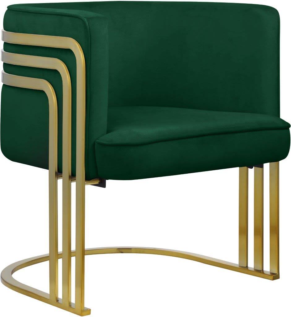 Green Velvet Accent Chair H408