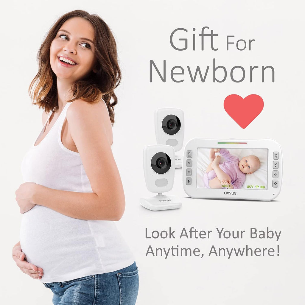 5 High Resolution Screen Video Baby Monitor with 2 HR Cam W766523