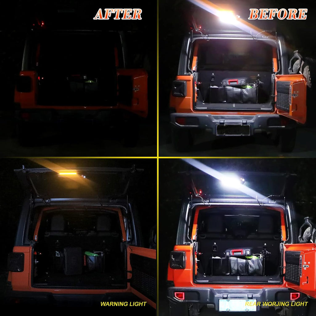 LED Trunk Rear Light Compatible with Jeep Wrangler JL JLU 2018 2019 2020 Pack of 2 B942488