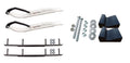 White XT Snowmobile Skis with 8" Round Bars Complete Kit M399686