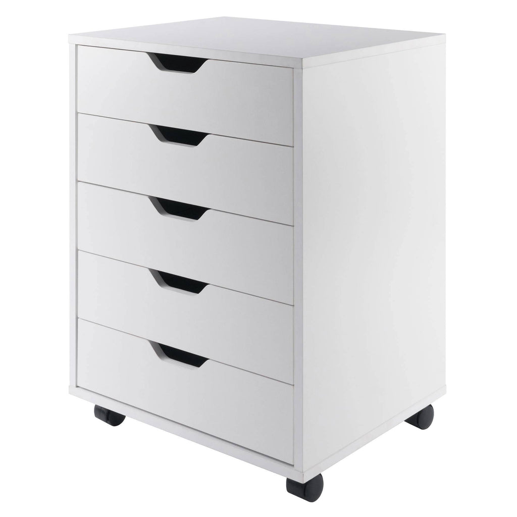 White 5-Drawer Composite Wood Cabinet L56667