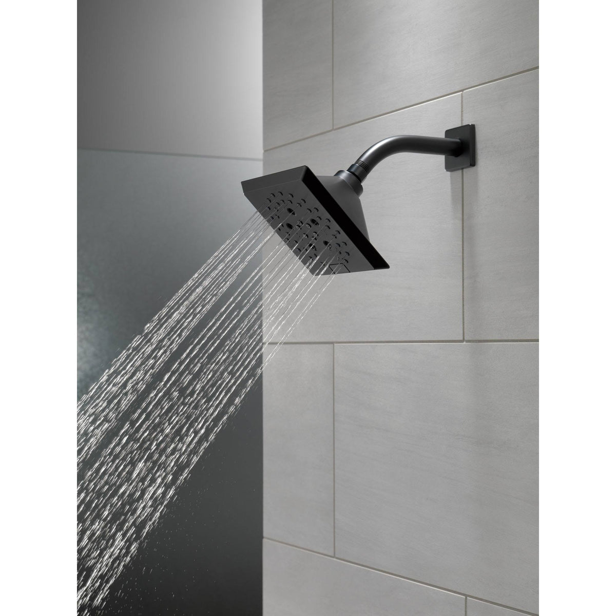 Matte Black 5-Setting Raincan Shower Head K300607