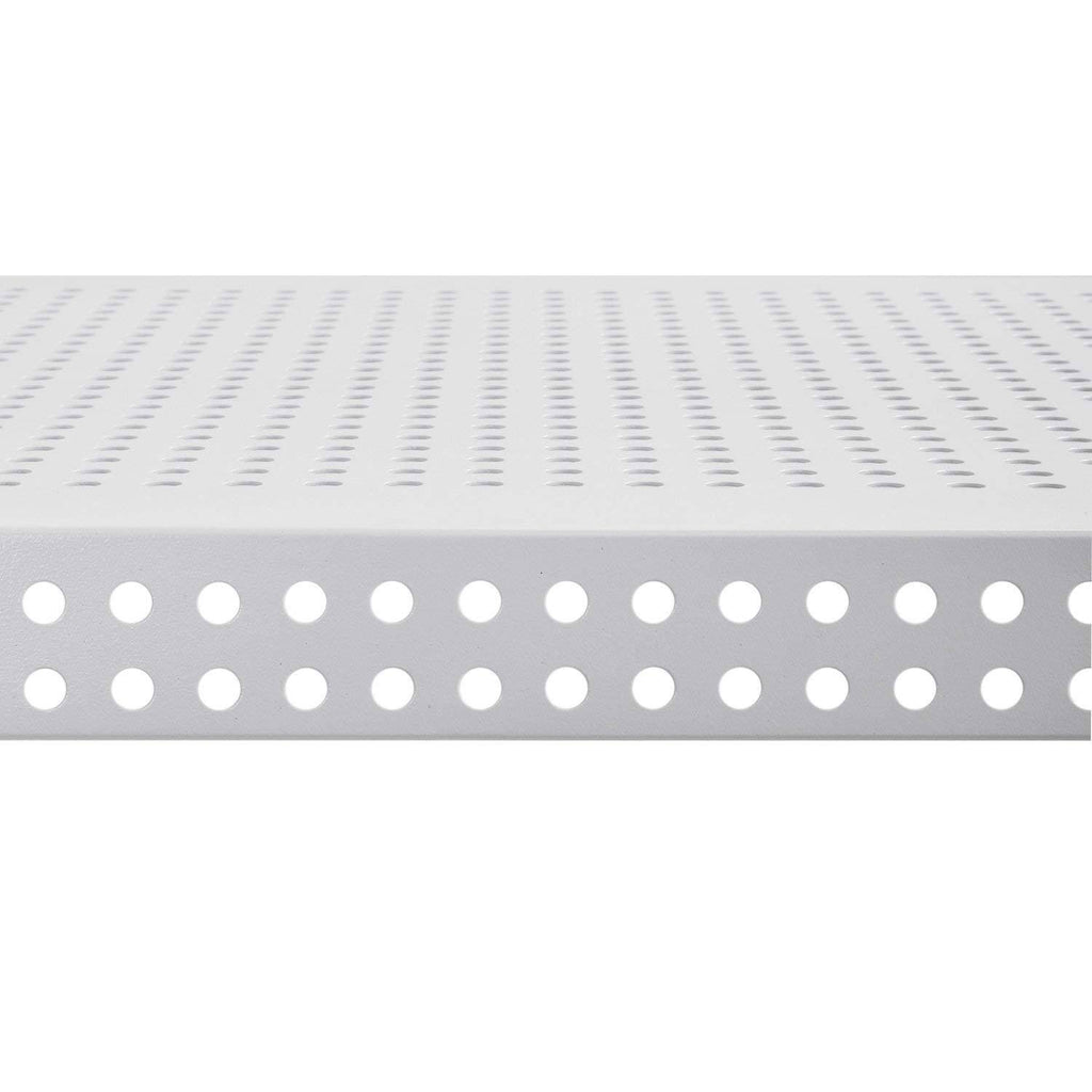 White 4-Level Perforated Wire Shelving S1592