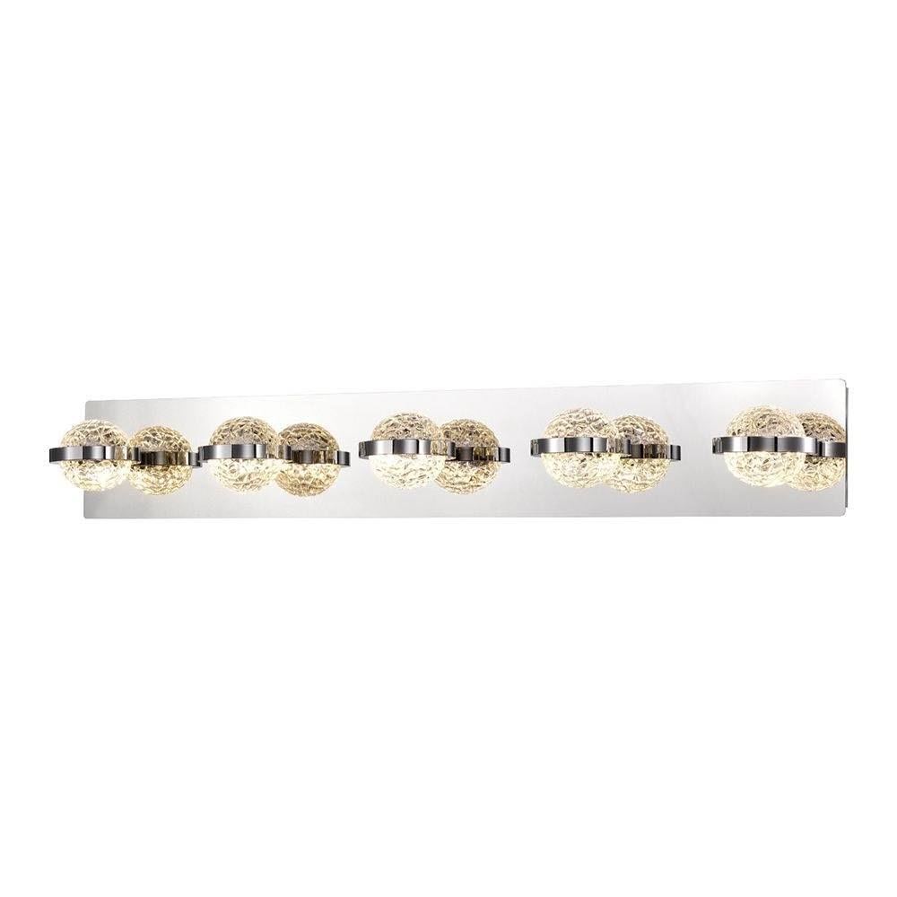 25W 5 LED Bath Bar - 32.75 Inches Wide by 5 Inches High Gold Finish with Clear Glass Y232