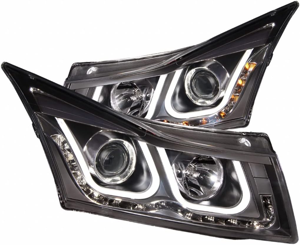 Projector Headlights with U-Bar Black X4929