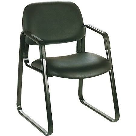 Black Vinyl Guest Chair I491024