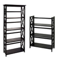 5-Shelf Bookcase with 3-Shelf Folding Bookcase J970177