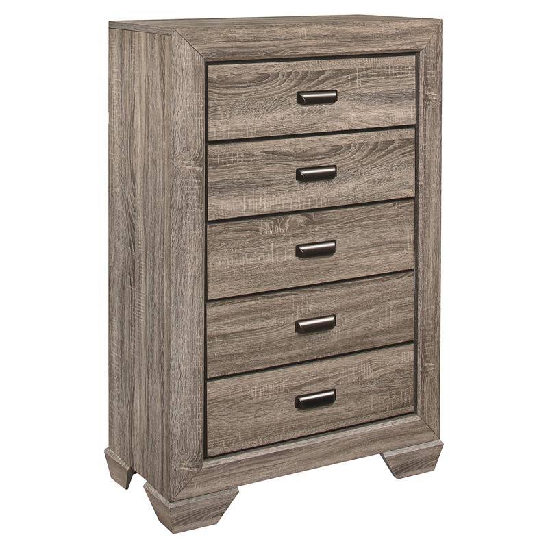 5 Drawers Wood Chest in Natural R6480