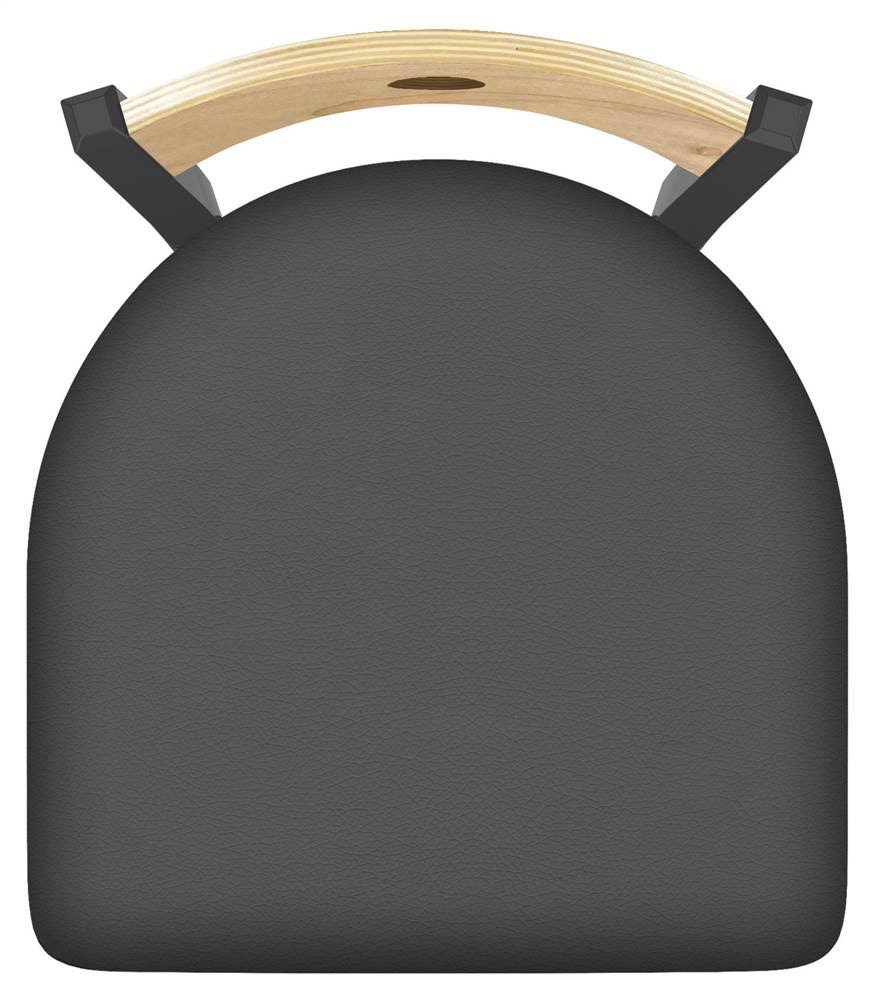 Pewter Finish Medium Grey Seat Natural Maple Back Chair I93742