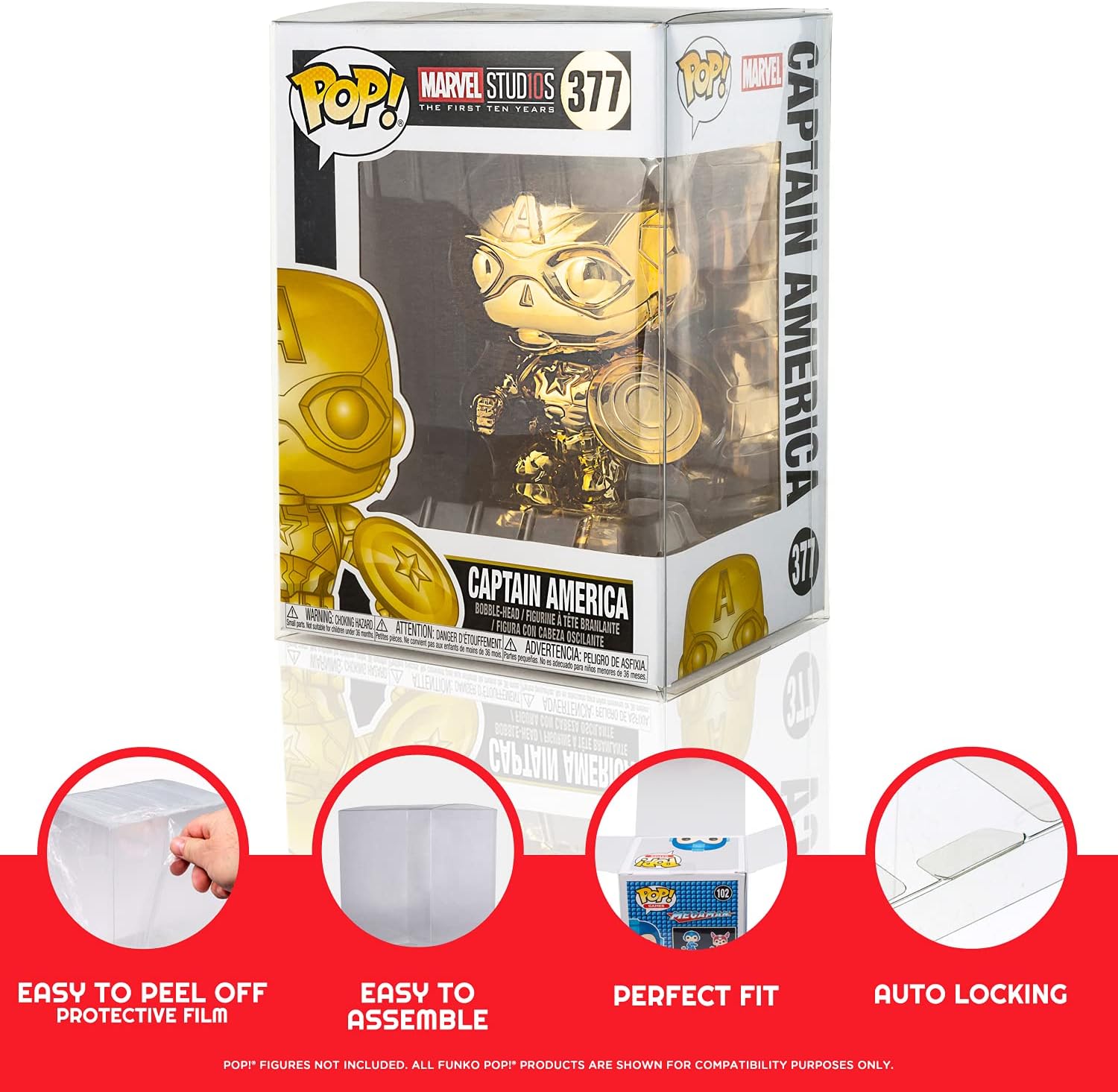 Display Case Protector for 4 Inch Funko Pop (Pack of 80) M202