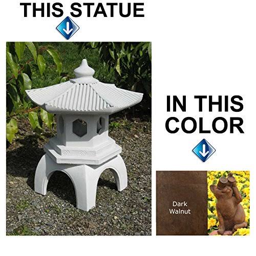 Dark Walnut Pagoda Lantern Q840726