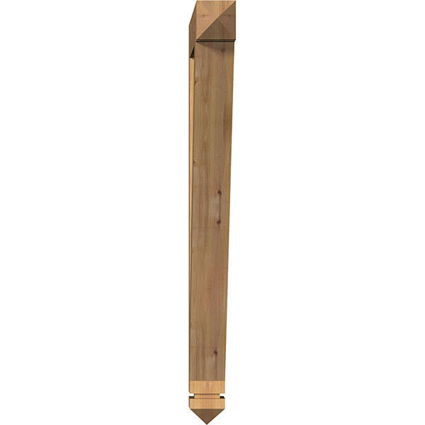 3 1/2x22W x 28x22D x 40x22H Traditional Arts & Crafts Smooth Bracket, Western Red Cedar O75583