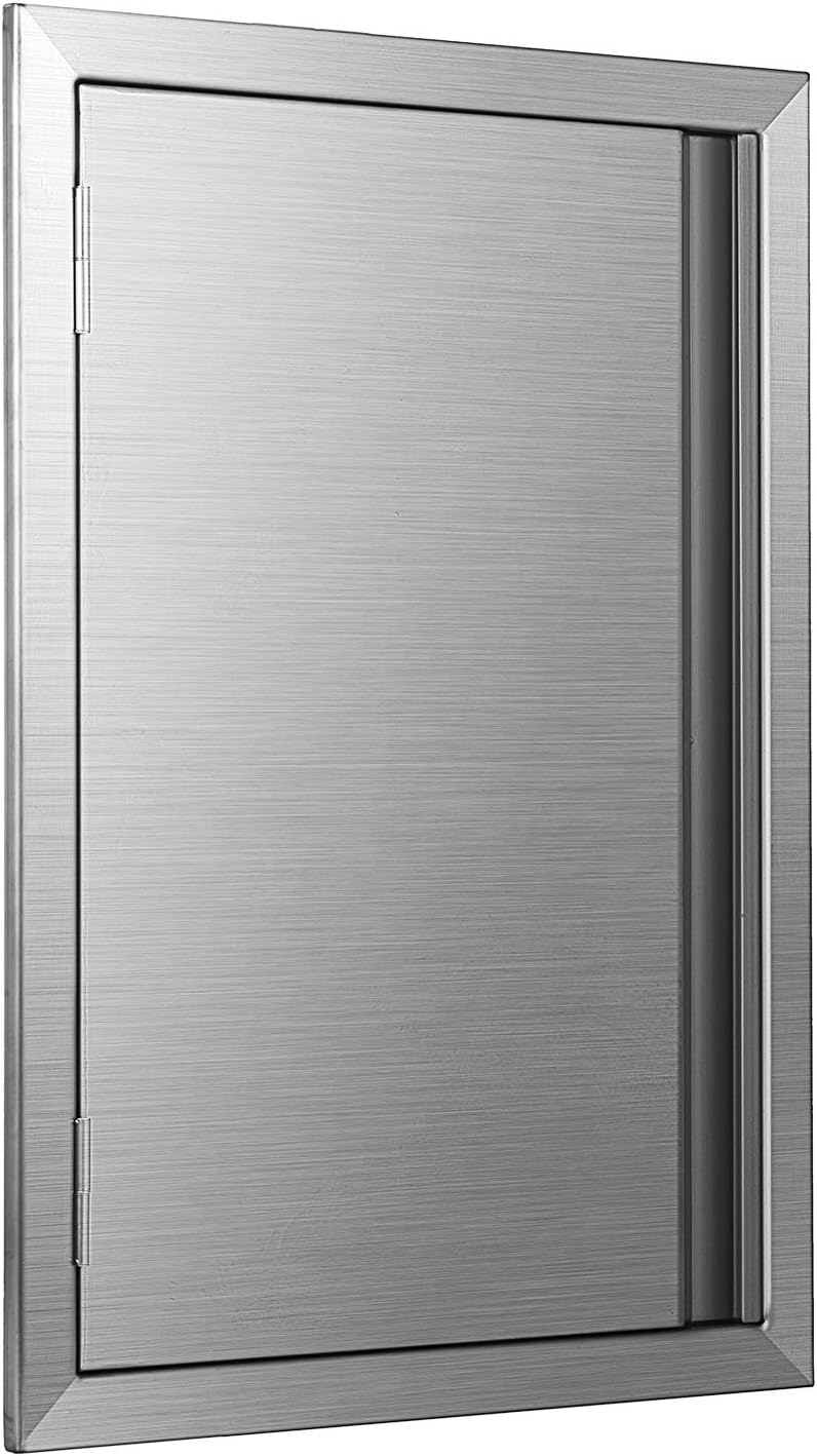 17 x 24 Inch Brushed Stainless Steel Outdoor Kitchen BBQ Access Door Q1051