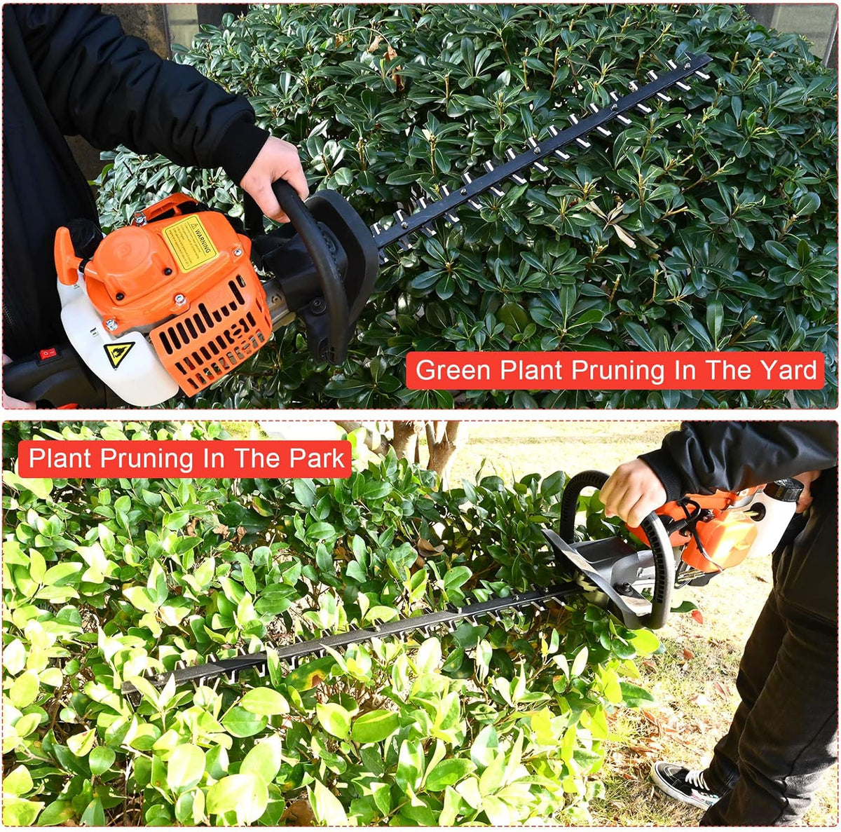 23.6cc Gas Hedge Trimmer 24" 2 Cycle Recoil Gasoline Trim Blade K330
