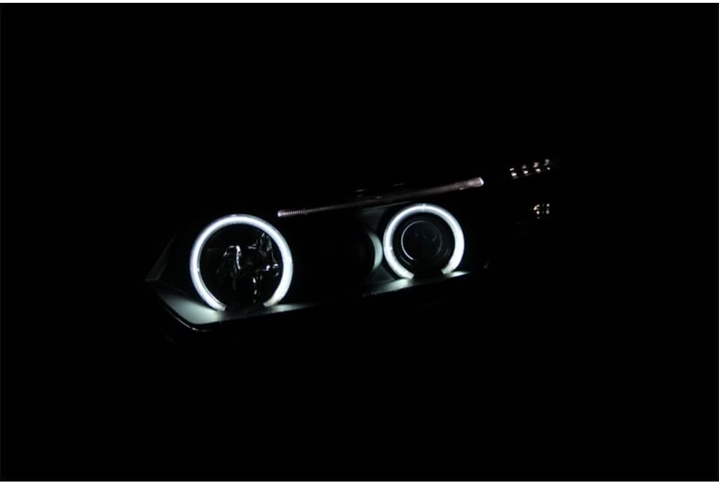 Projector Headlights with Halo Black CCFL D163244