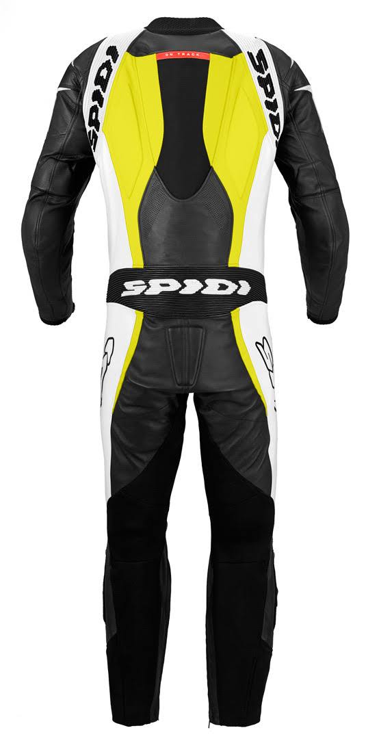 Black-Fluo Yellow Leather Suit H14118