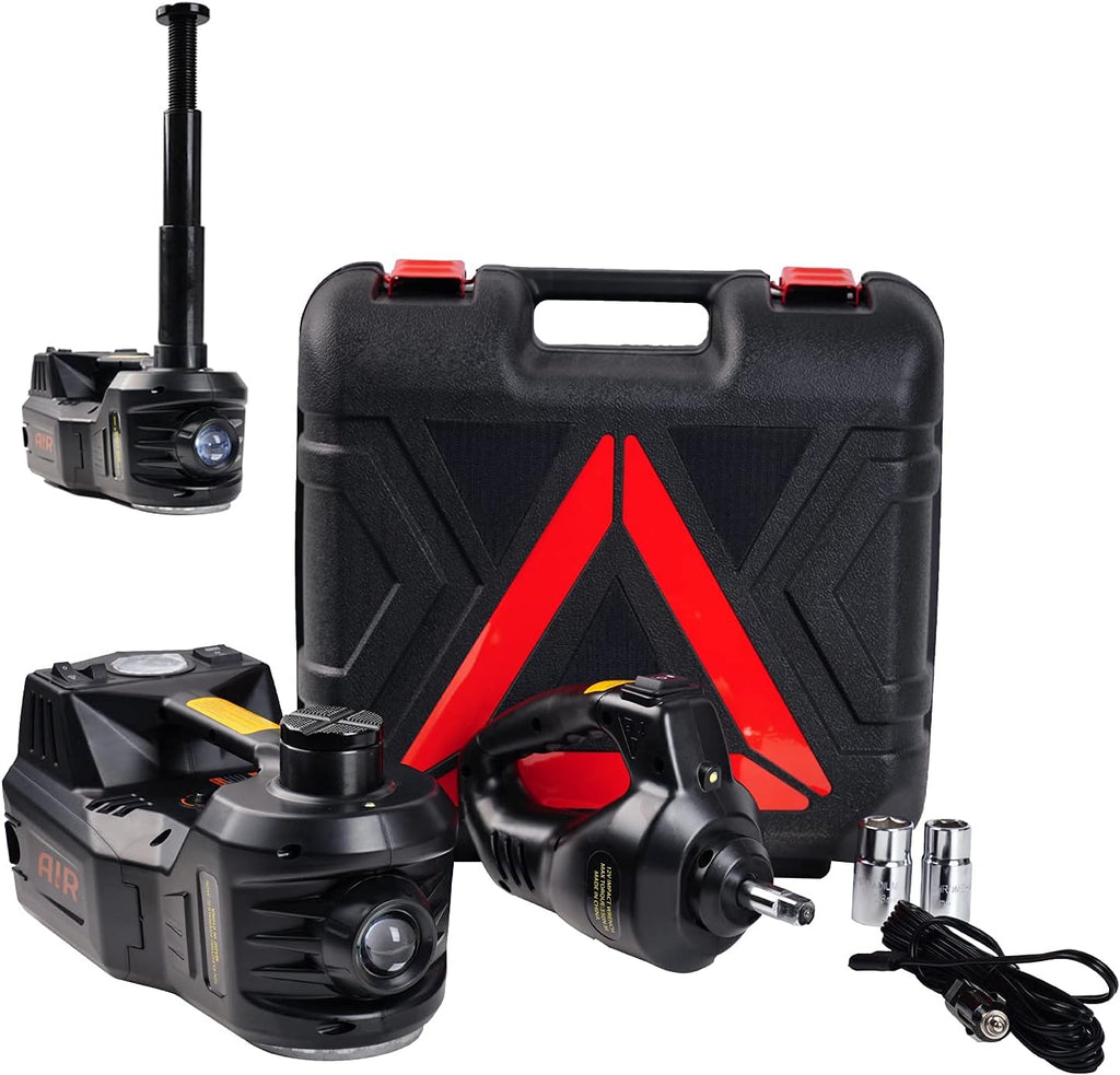 Electric Car Jack 5 Ton 12V Hydraulic Jack with Impact Wrench and Tire Inflator Pump Z5635