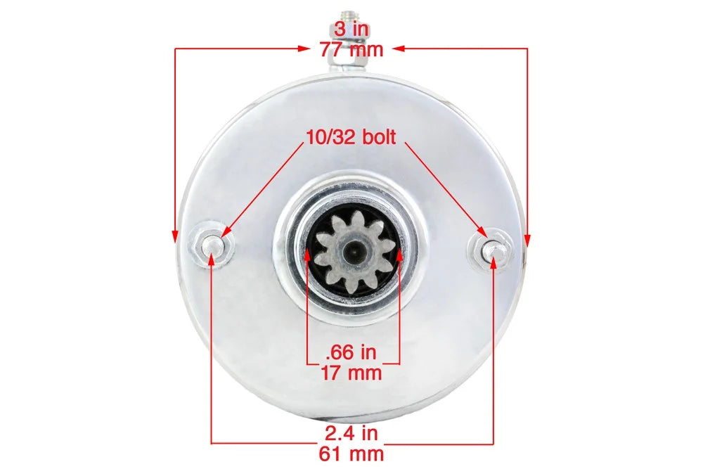 Chrome Starter Fits Harley Davidson Flhs Electra Glide 1340 U421552