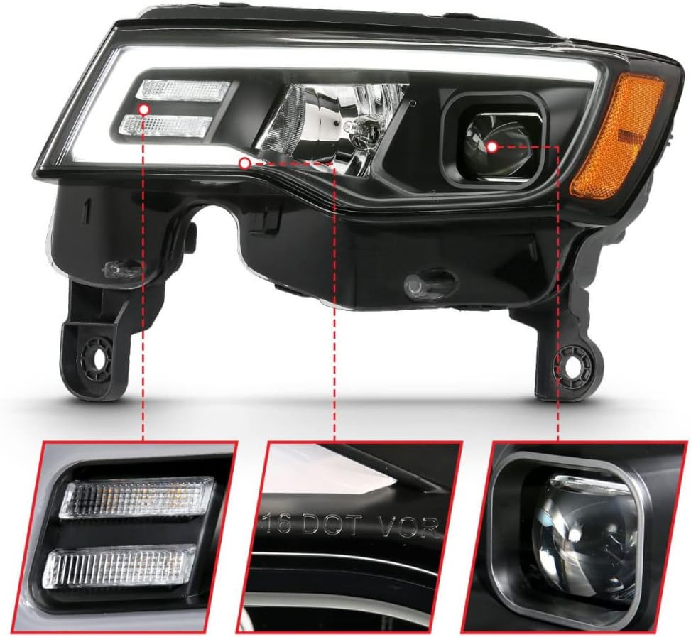 Projector Headlights with Plank Style Switchback V4561