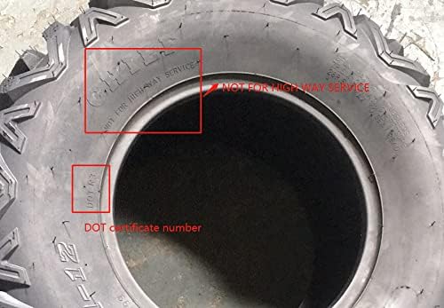 1Pc ATV UTV Tubeless Tires 25-8-12 6PR Pack of 2 W3370