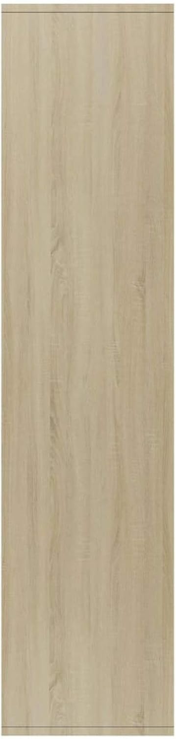 White and Sonoma Oak Book Cabinet Sideboard 26inch x11.8inch x51.2inch F324