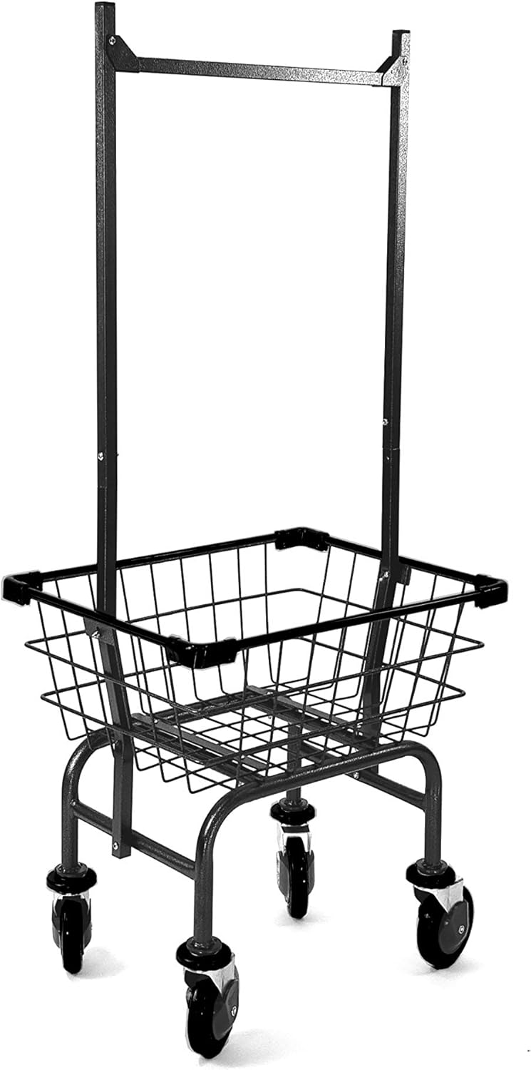 Compact Utility Cart with Pole Rack J8836