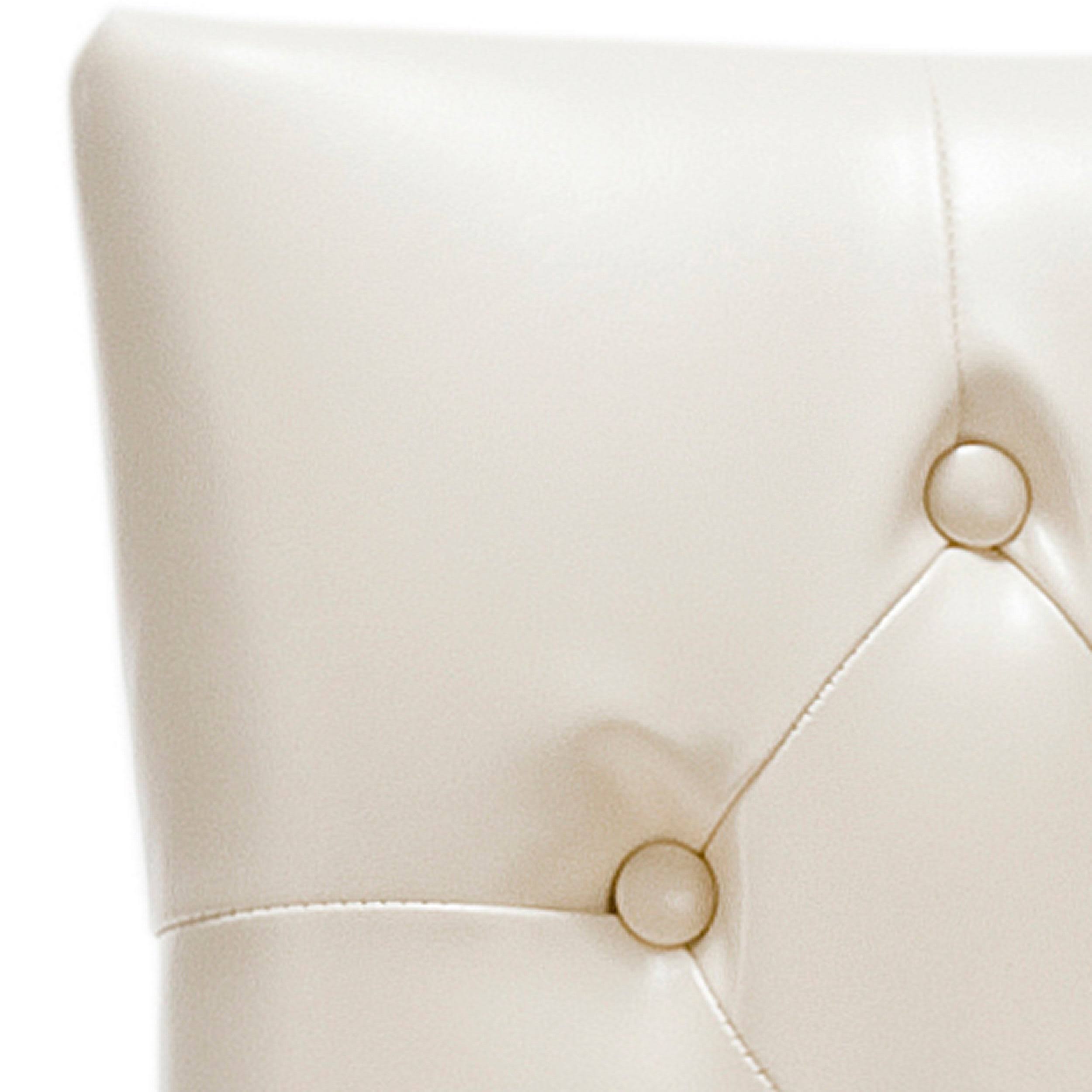 Cream Leather Chair Y43940