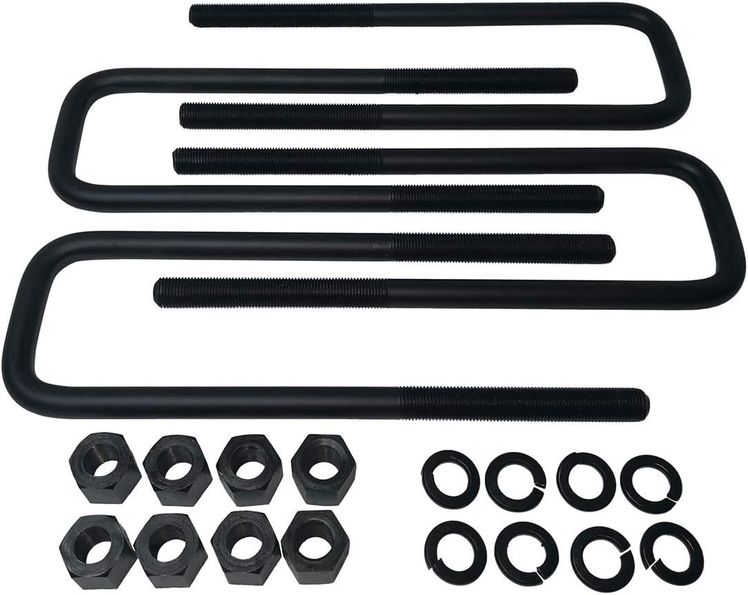 3" Rear Lift Steel Blocks with Extra Long U Bolts Pack of 2 L84339