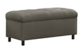 Charcoal Tufted Storage Bench Q977185