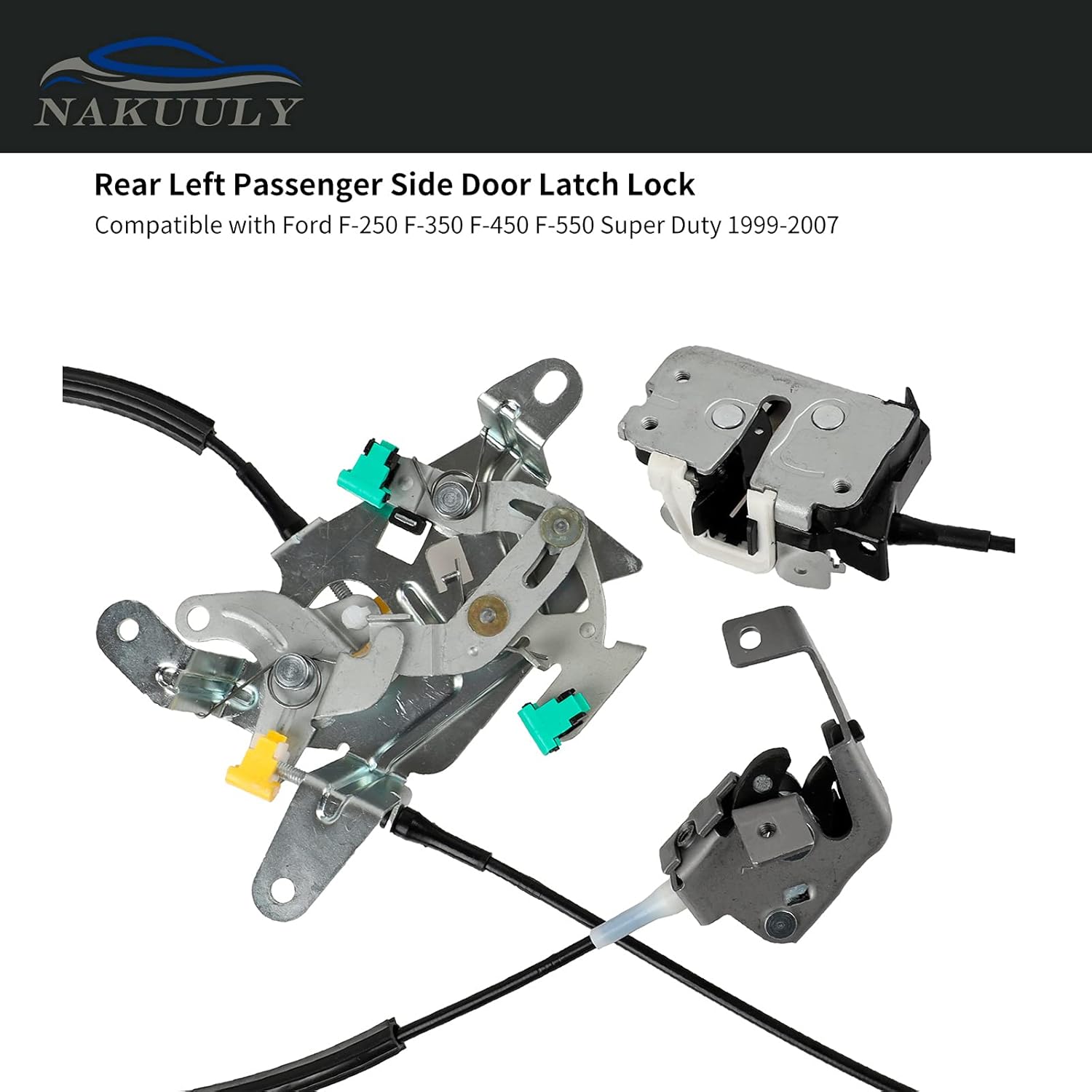 Rear Door Lock Latch & Cable Assembly Pack of 2 F496