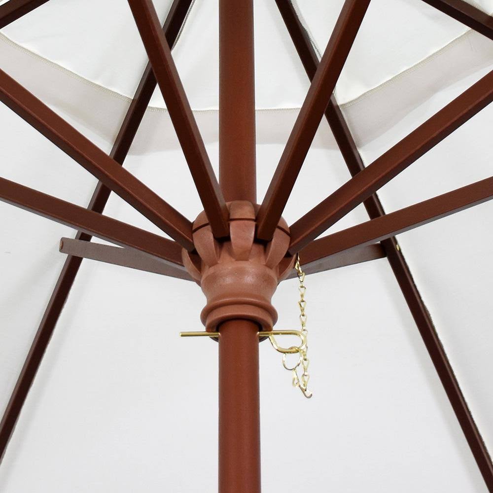 9 ft. Olefin Wood Market Umbrella J887
