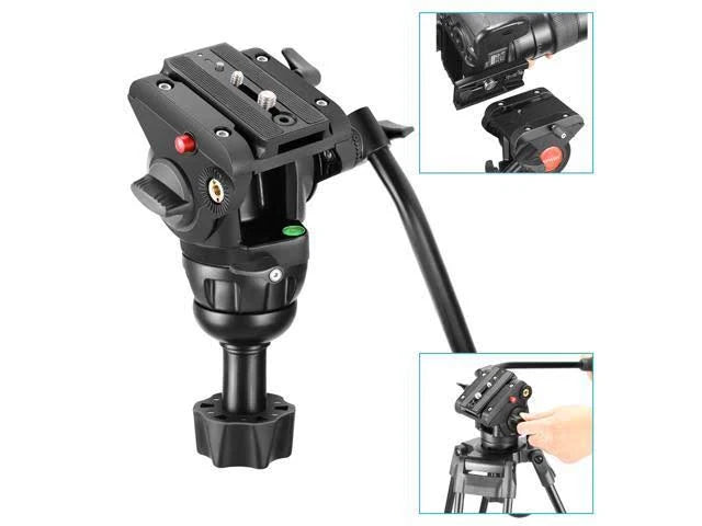 Heavy Duty Video Camera Tripod, 64 inches Aluminum Alloy N267