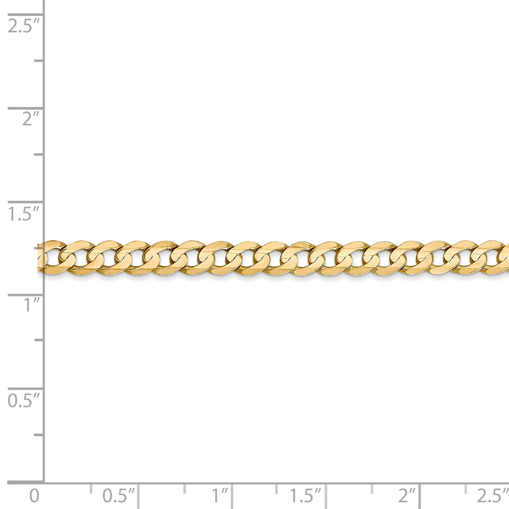 14 Karat Yellow Gold 4.5mm Curb Chain E774780