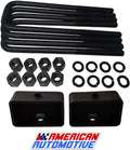 3" Rear Lift Steel Blocks with Extra Long U Bolts Pack of 2 L84339