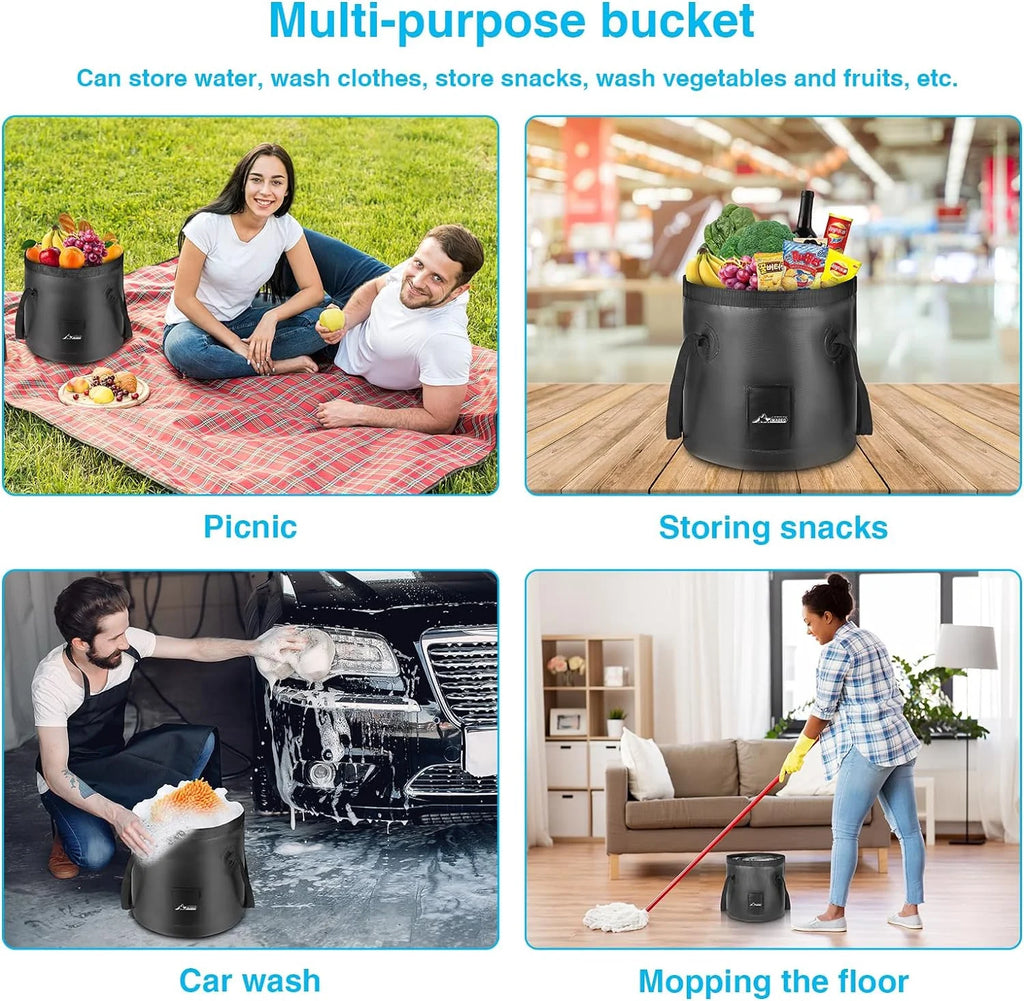 Portable Electric Shower with 20L Collapsible Bucket I31198