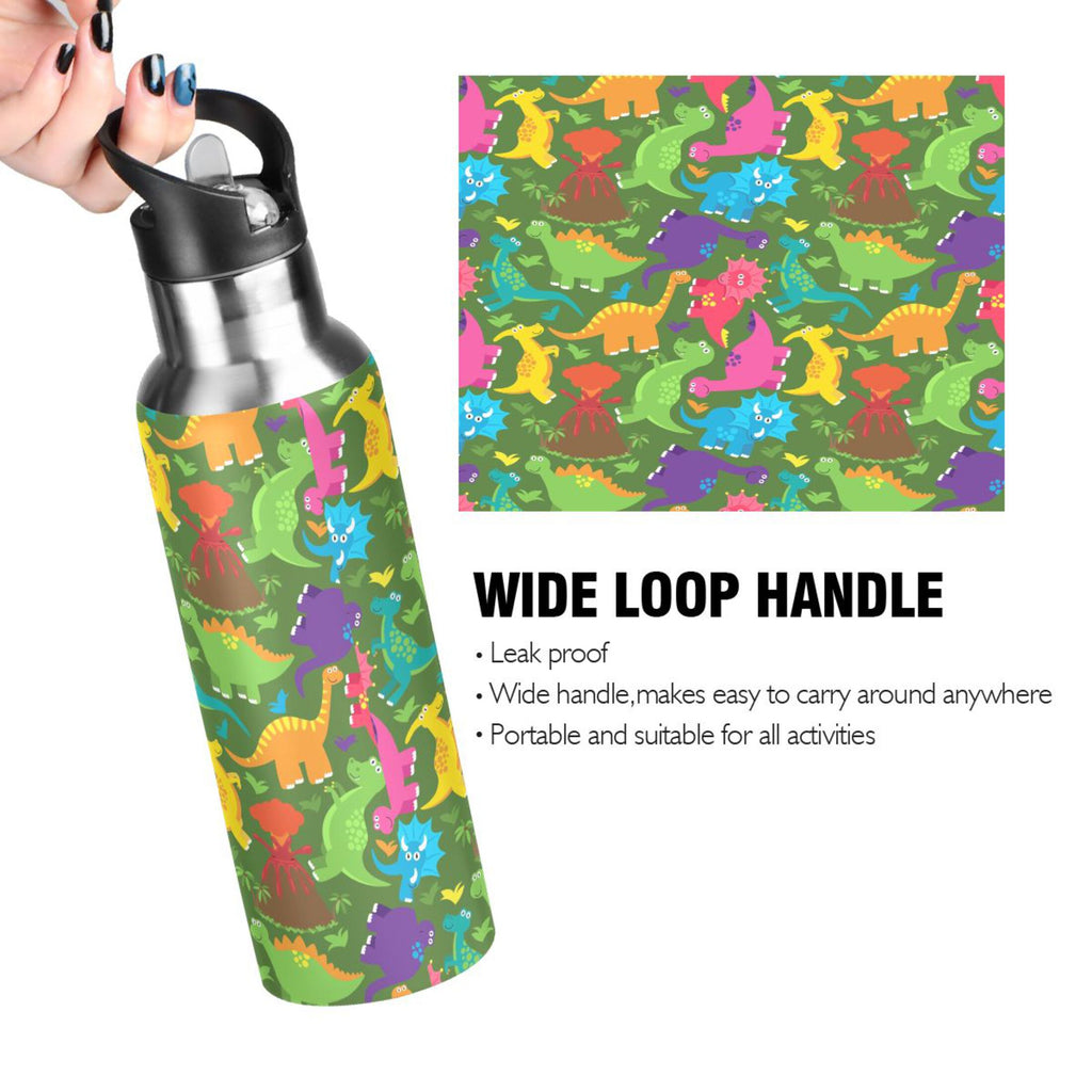 Stainless Steel Water Bottle with Straw Lid Vacuum Insulated 20 OZ D608