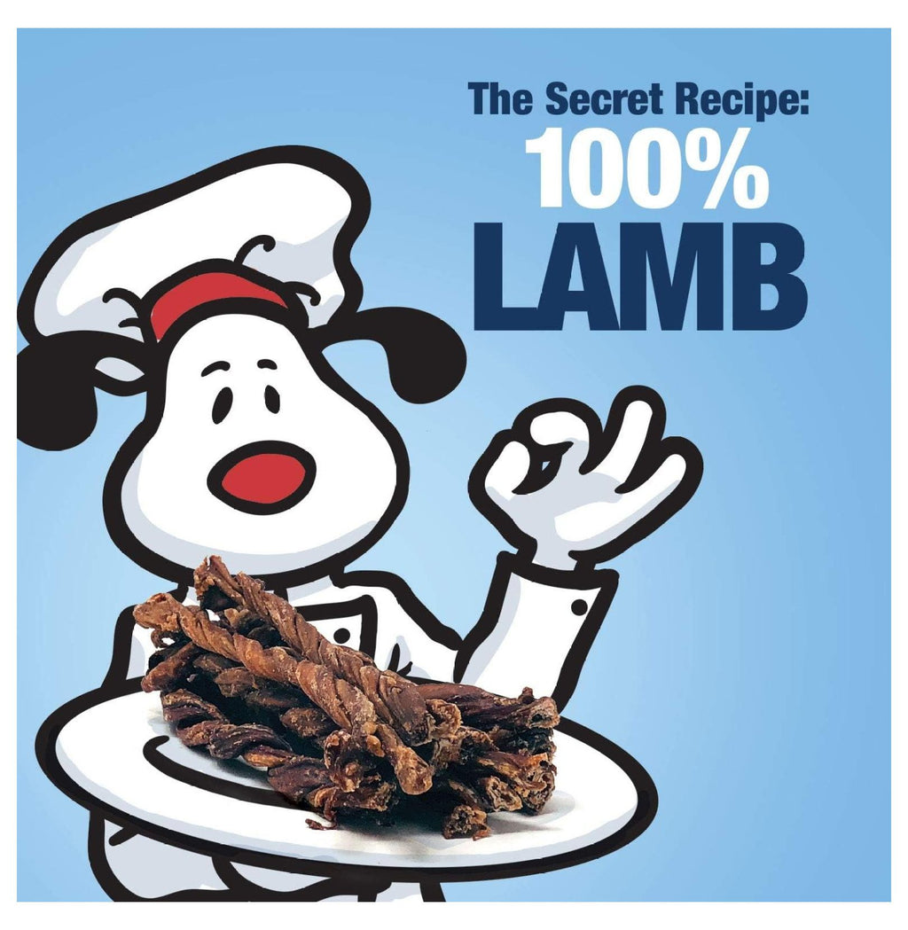 Twisted Lamb Weasand Dog Chews I384623