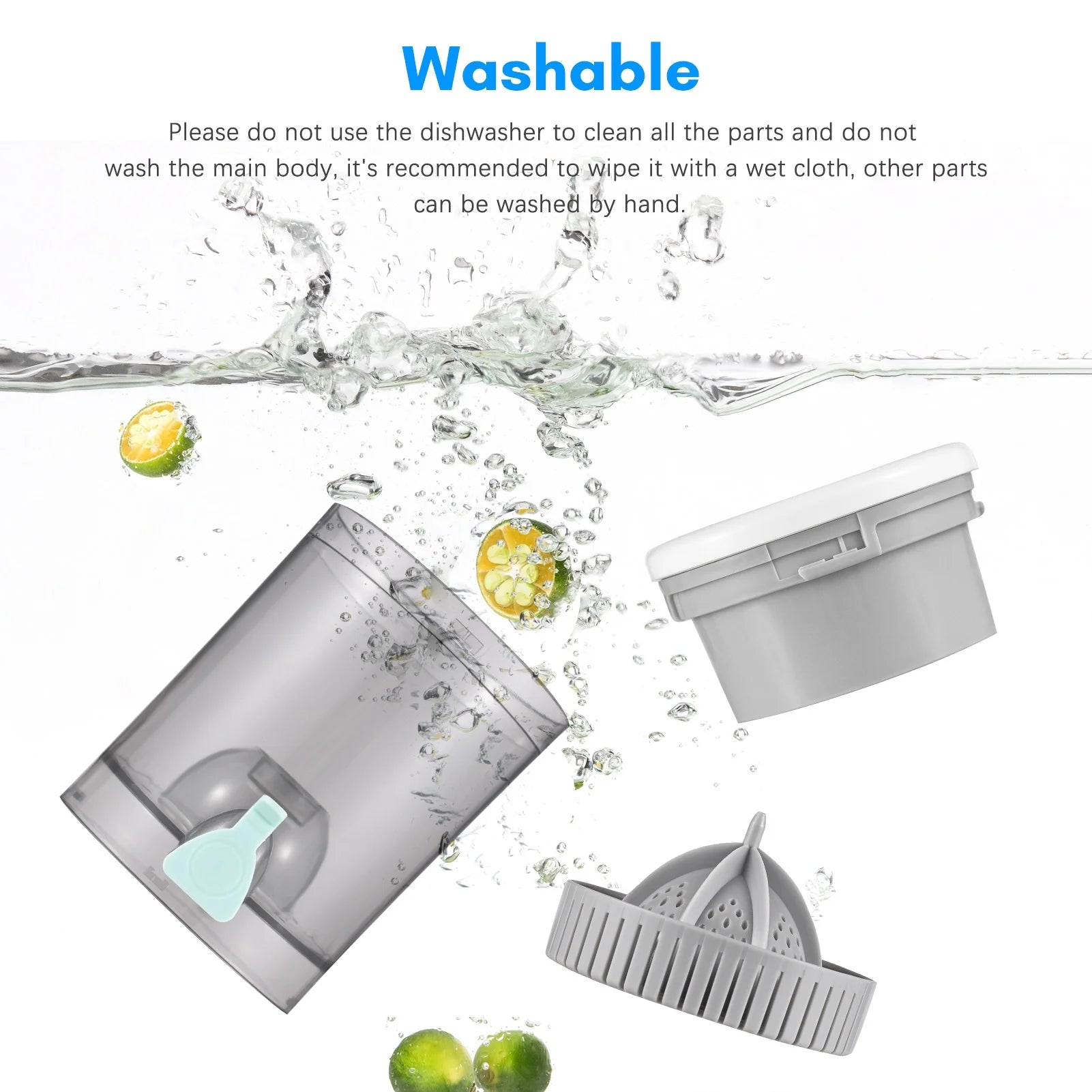 Electric Orange Juice Squeezer Portable Citrus Juicer USB Powered Detachable Washable F964
