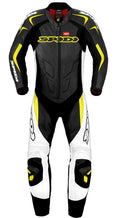 Black-Fluo Yellow Leather Suit H14118