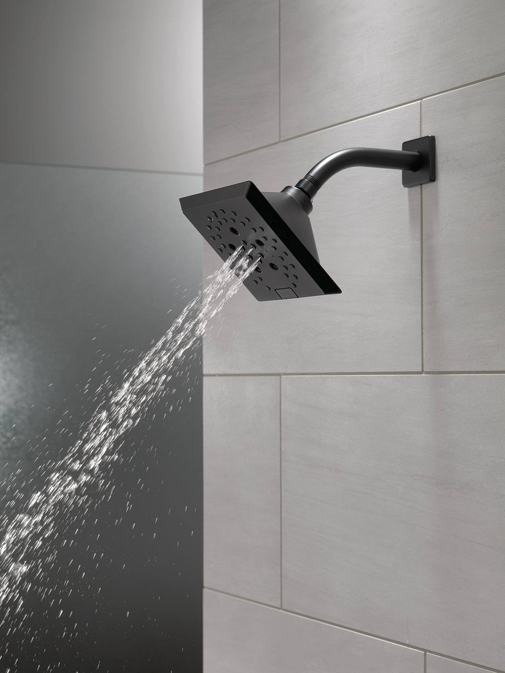 Matte Black 5-Setting Raincan Shower Head K300607