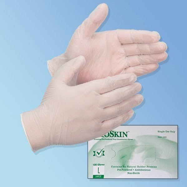 Vinyl Exam Gloves, 4 mil, Powder Free, Box/100 O954597