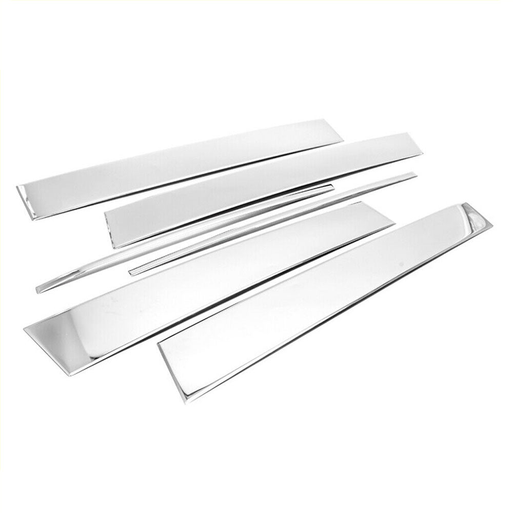 6pcs Chrome Stainless Steel Pillar Post Trims R56352