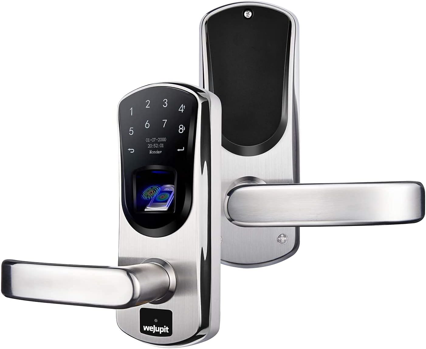 Smart Door Lock with Fingerprint Stainless Steel Touchscreen Q300