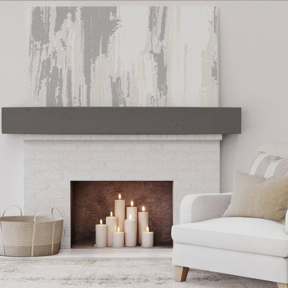 Knotty Pine Faux Wood Fireplace Mantel F769919