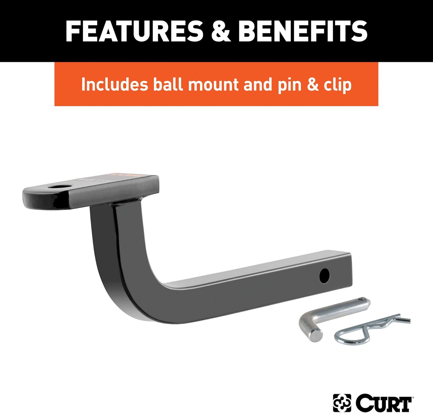 Class 1 Trailer Hitch with Ball Mount, 1-1/4-In Receiver Q1329
