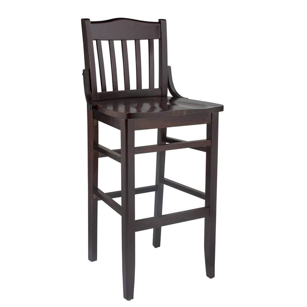 Dark Mahogany Wooden Bar Stool D449699