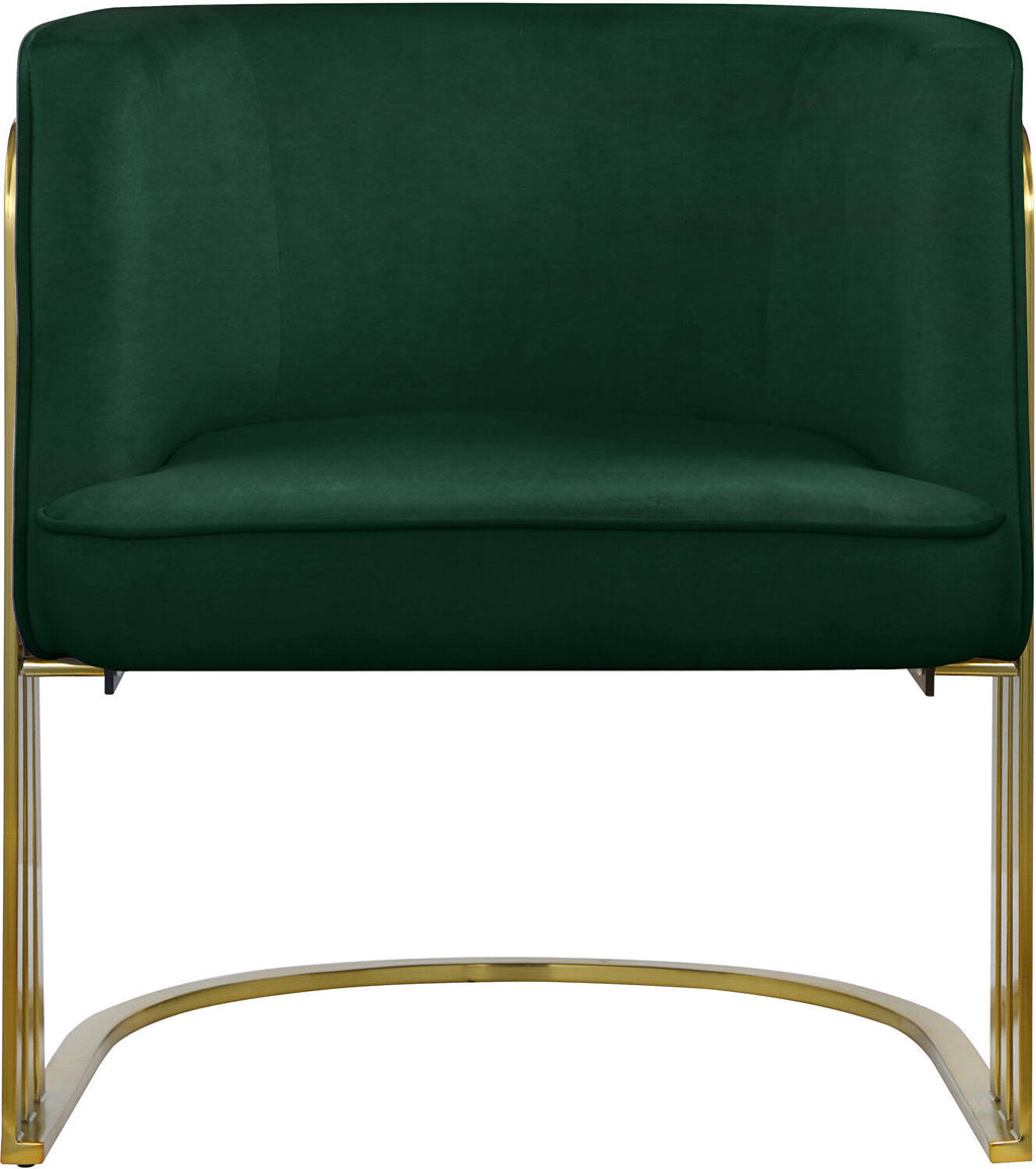Green Velvet Accent Chair H408